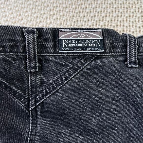 Vintage Western Rockies Rocky Mountain Black Jeans 29/9 - Size 24 x 35 - Picture 11 of 11